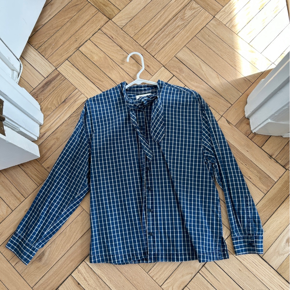 Madewell button-up with neck bow